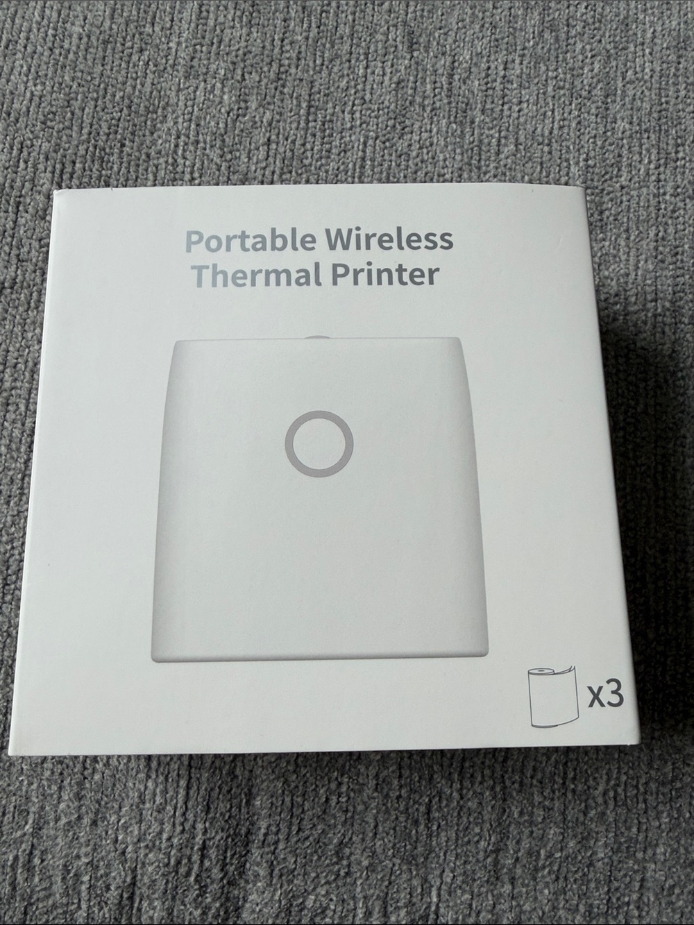 Jadens JD-21 Portable Wireless Thermal Printer White Sticker Maker 3 rolls